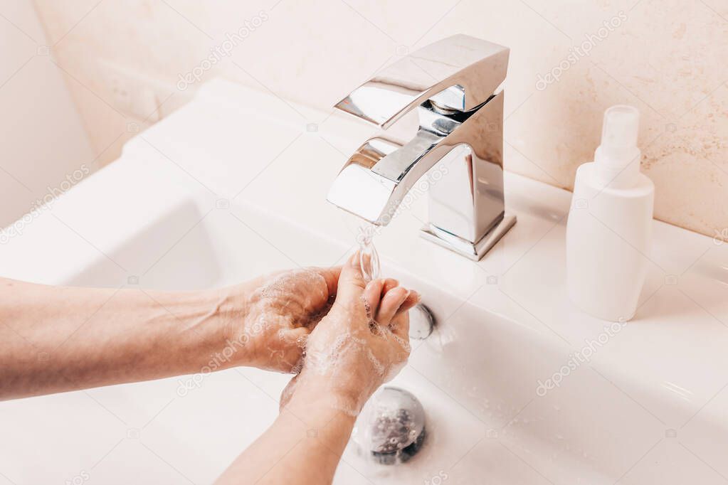 Be sure to wash your hands - prevention of coronavirus - the destruction of pathogenic bacteria