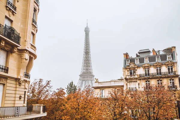 Trübe Sicht Auf Paris Während Der Quarantäne Während Der Coronavirus — Stockfoto
