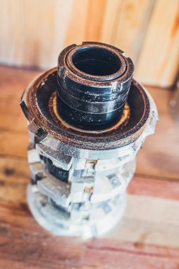 Dayanıklı metal kesiciler ve endüstriyel ahşap işçiliği makineleri - profil çıkarma - kereste fabrikası - yapıştırılmış kereste üretimi