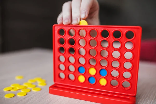 Barnens Styrelse Pedagogiska Spel Spel Fyra Rad Bingo — Stockfoto