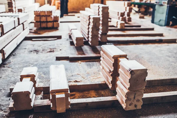 Suszarnia Wyrobów Gotowych Tartak Produkcja Drewna Klejonego Warstwowo — Zdjęcie stockowe