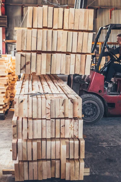 Fábrica Carpintaria Produção Materiais Construção Partir Madeira — Fotografia de Stock
