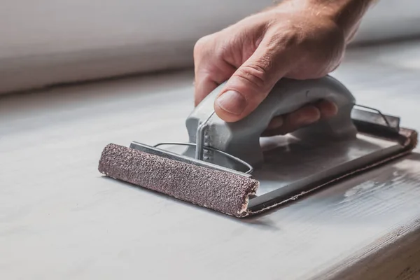 Rough surface treatment - sanding with coarse sandpaper