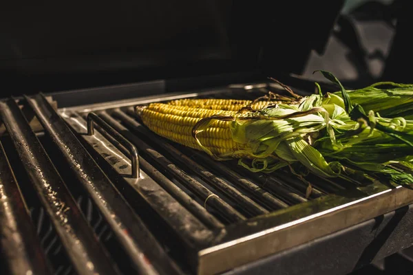 Corn Grilled Baked Ready Eat Organic Corn Cob — Stock Photo, Image