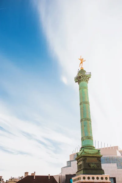 Στήλη Ιουλίου Στην Place Bastille Στο Παρίσι — Φωτογραφία Αρχείου