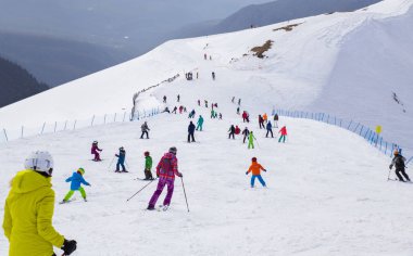 Kayak Merkezi. Rosa Khutor, Sochi, Rusya Federasyonu.