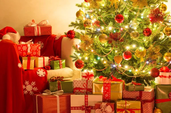 Dekoráció-karácsonyfa — Stock Fotó