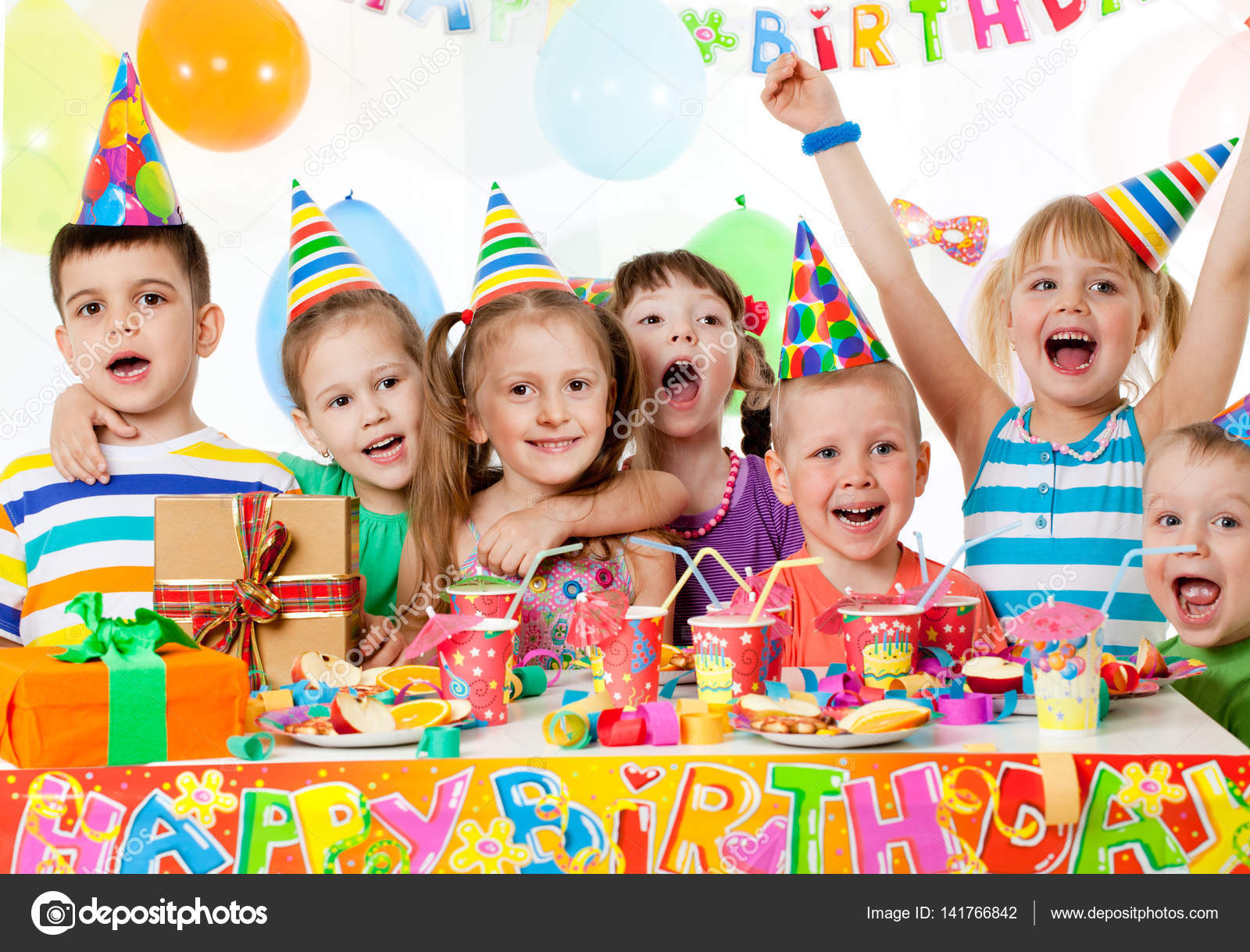 Happy kids birthday Stock Photo by ©yanlev 141766842