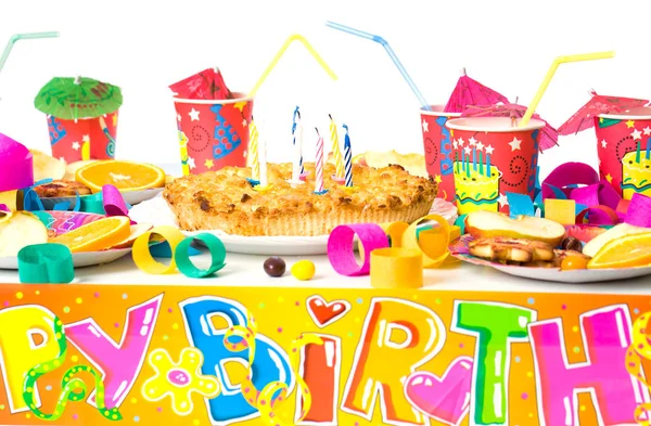 Bithday Столи обідні — стокове фото