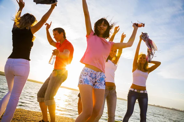 Party am Strand — Stockfoto