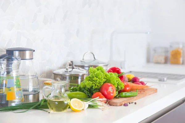 Interiör i modernt kök — Stockfoto