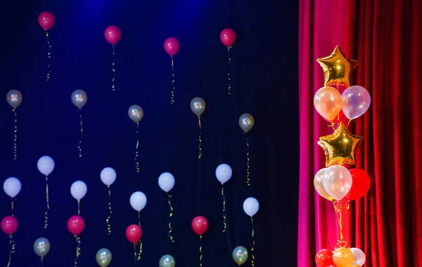 Festively decorated concert stage — Stock Photo, Image