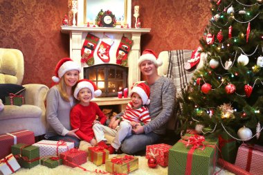 Noel mutlu bir aile