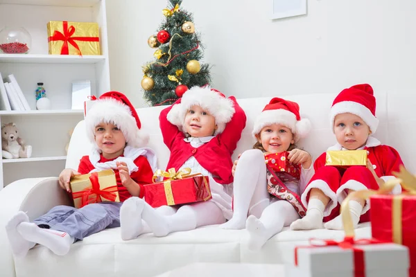 Діти в Різдва — стокове фото