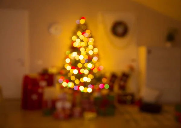 Decorated Christmas tree — Stock Photo, Image