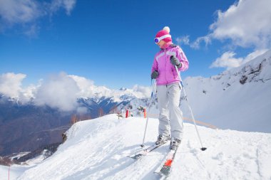 dağlarda Kayak kadın