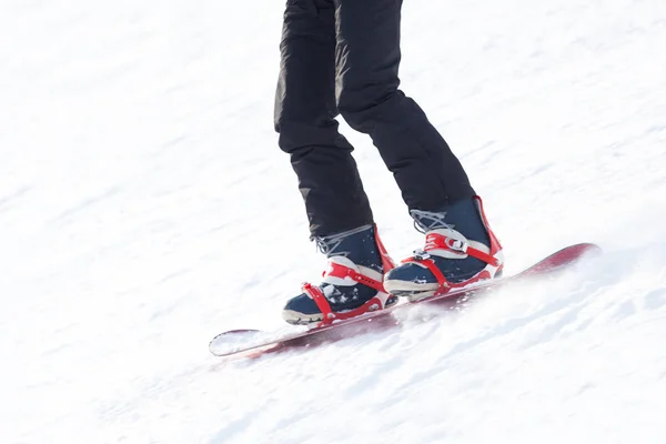 スキー場でスノーボーダー — ストック写真