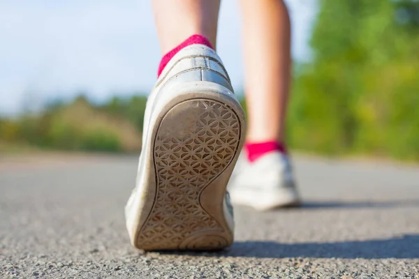 Jogging in park Stock Picture