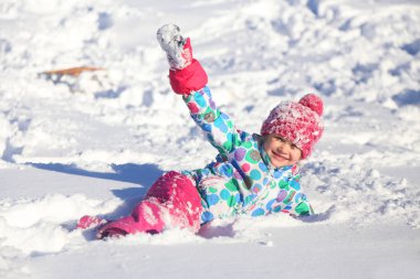 Çocuklar kış zamanında