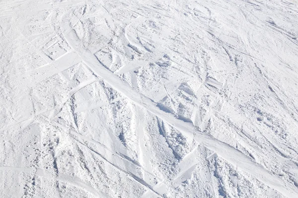Neve na estação de esqui — Fotografia de Stock