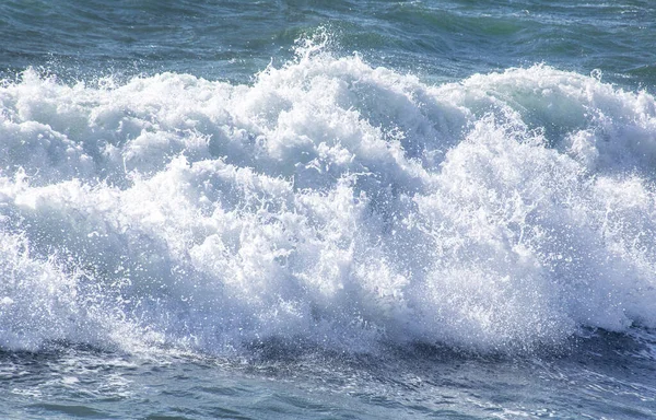 Formas Bonitas Espuma Mar Durante Uma Tempestade — Fotografia de Stock