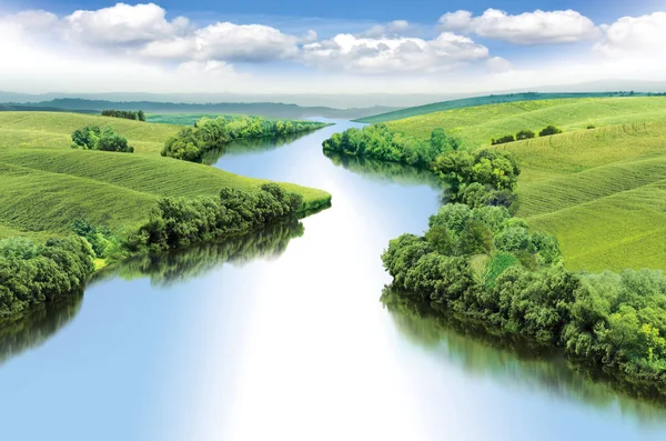 Parlak zikzak Nehri