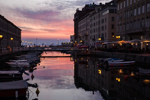 Veduta di Ponte rosso, Trieste — Foto Stock