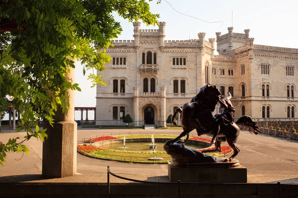 Trieszt-Miramare kastély, — Stock Fotó