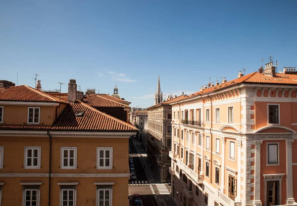 Pohled na střechu Terst — Stock fotografie