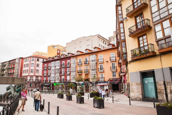 View of typical building of Santander — Stock Photo, Image