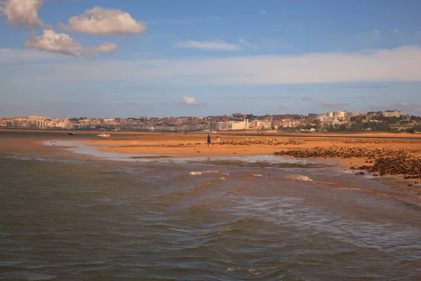 Praia El Puntal, Santander — Fotografia de Stock