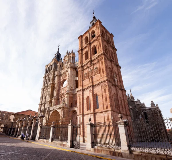 Veduta della cattedrale di Astorga, Spagna — Foto Stock