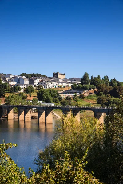 Pont romain sur la rivière Minho, Portomarin — Photo