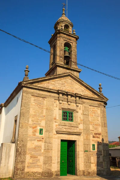 Церковь Санта-Эулалия, O Pedrouzo, Испания — стоковое фото
