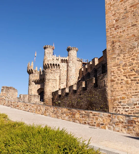 Κάστρο των Ναϊτών στην Ponferrada, Ισπανία — Φωτογραφία Αρχείου