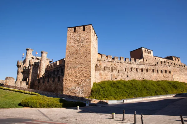 Κάστρο των Ναϊτών στην Ponferrada, Ισπανία — Φωτογραφία Αρχείου