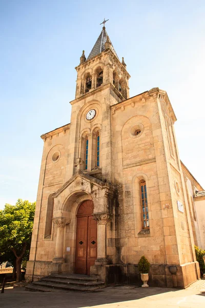 Kyrkan av Santa Marina, Sarria — Stockfoto