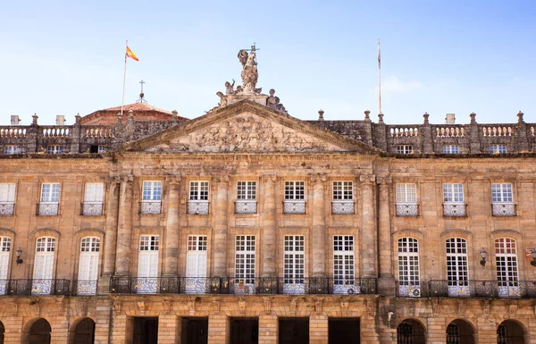 Palácio Raxoi em Santiago de Compostela, Espanha — Fotografia de Stock