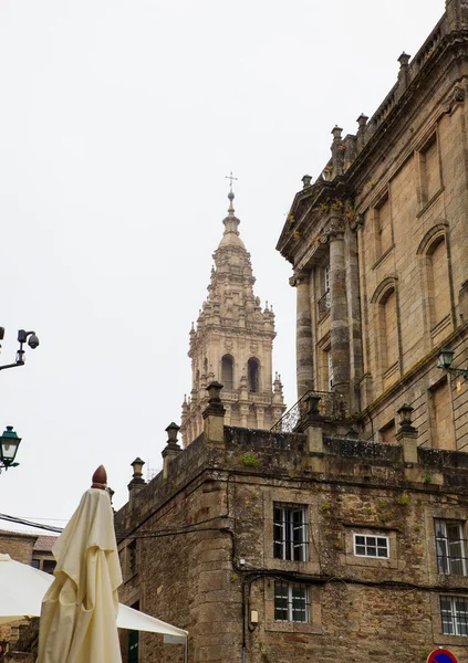 Veduta del campanile della cattedrale di Santiago — Foto Stock