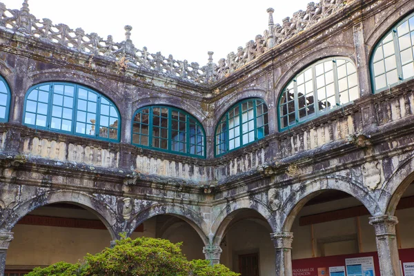 Inre domstolen av bibliotek av universitetet i Santiago de Compostela — Stockfoto