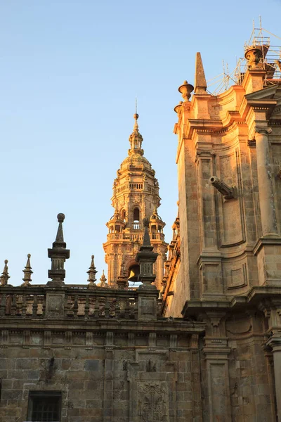 Veduta del campanile della cattedrale di Santiago — Foto Stock