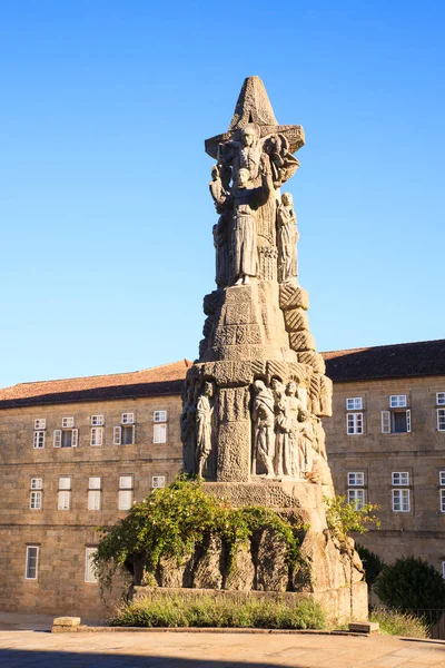 Denkmal für den hl. Franz von Assisi, santiago — Stockfoto