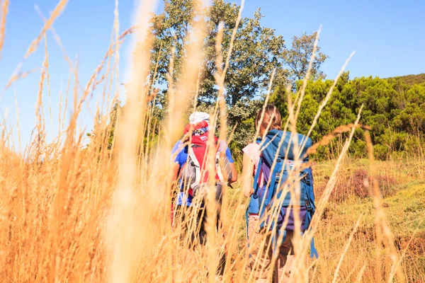 Pilgrimns langs de weg van St. James — Stockfoto