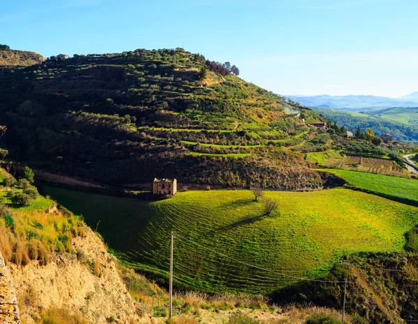 View of sicilian countryside — Stock Photo, Image