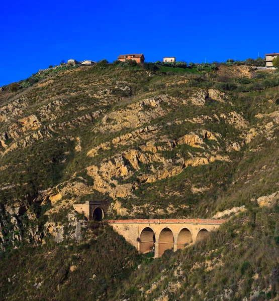 Vieux chemin de fer sicilien — Photo