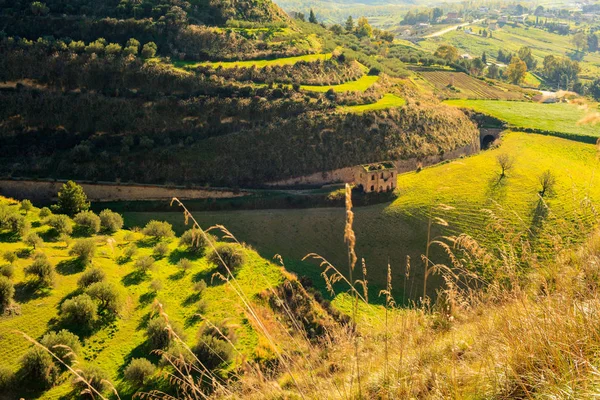 Vista sulla campagna siciliana — Foto Stock