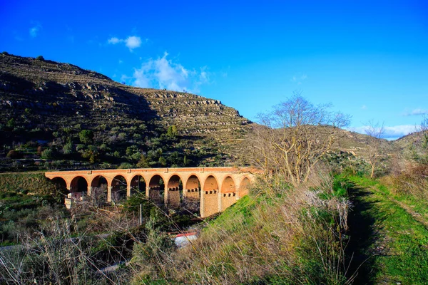 Vieux chemin de fer sicilien — Photo