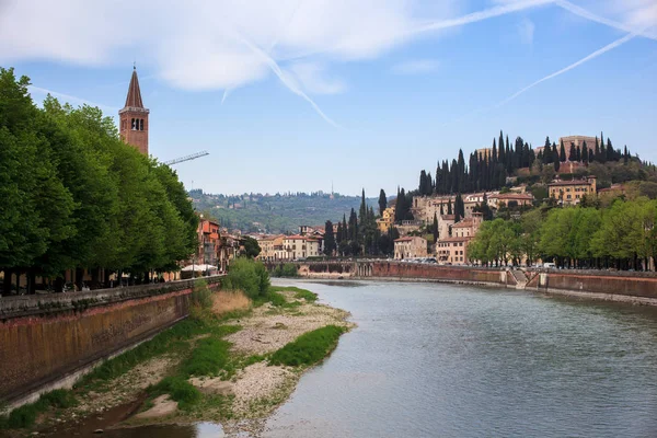 Řeky Adige, Verona — Stock fotografie