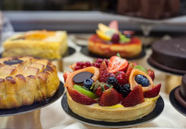 Primo piano della pasticceria alla fragola — Foto Stock