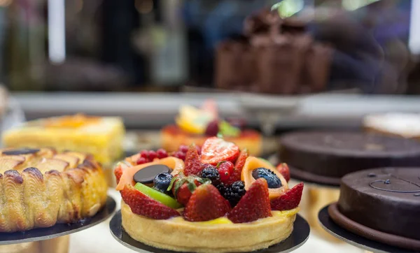 Primo piano della pasticceria alla fragola — Foto Stock